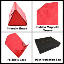 Load image into Gallery viewer, Sassora Genuine Premium Leather Unisex Foldable Red Spectacle Case
