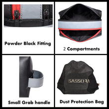 Load image into Gallery viewer, Sassora Genuine Leather Unisex Black Navy Grey Medium Size Travel Pouch