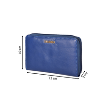 Load image into Gallery viewer, Sassora Genuine Leather Medium RFID Women Zip Around Wallet