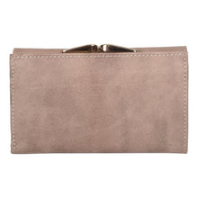 Load image into Gallery viewer, Sassora Genuine Leather Medium Size Beige RFID Protected Women Wallet (12 Card Slots)