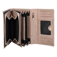 Load image into Gallery viewer, Sassora Genuine Leather Medium Size Red RFID Protected Women Purse ( 13 Card Slots)