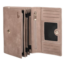 Load image into Gallery viewer, Sassora Genuine Leather Medium Size Red RFID Protected Women Purse ( 13 Card Slots)