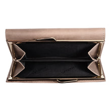 Load image into Gallery viewer, Sassora Genuine Leather Medium Size Beige RFID Protected Women Wallet (12 Card Slots)