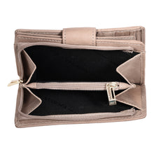 Load image into Gallery viewer, Sassora Genuine Leather Medium Size Beige RFID Protected Women Wallet (8 Card Slots)