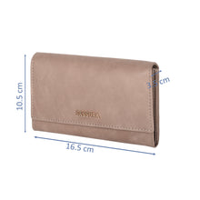 Load image into Gallery viewer, Sassora Genuine Leather Medium Size Red RFID Protected Women Purse ( 13 Card Slots)