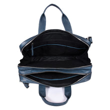 Load image into Gallery viewer, SASSORA Genuine Leather Messenger Bag for Men | 17 Inch Laptop Sleeve | Multiple Zip Compartments | Office &amp; Travel Briefcase