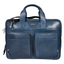 Load image into Gallery viewer, SASSORA Genuine Leather Messenger Bag for Men | 17 Inch Laptop Sleeve | Multiple Zip Compartments | Office &amp; Travel Briefcase