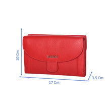 Load image into Gallery viewer, Sassora Genuine Leather Stylish Medium Size Women&#39;s RFID Wallet
