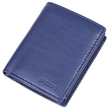 Load image into Gallery viewer, Sassora 100% Pure Leather Men&#39;s RFID Wallet(Blue)
