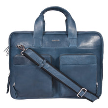 Load image into Gallery viewer, SASSORA Genuine Leather Messenger Bag for Men | 17 Inch Laptop Sleeve | Multiple Zip Compartments | Office &amp; Travel Briefcase