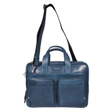 Load image into Gallery viewer, SASSORA Genuine Leather Messenger Bag for Men | 17 Inch Laptop Sleeve | Multiple Zip Compartments | Office &amp; Travel Briefcase