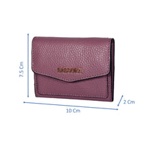 Load image into Gallery viewer, Sassora Genuine Leather Purple Card Holder For Girls
