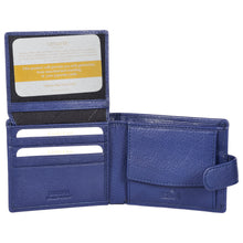 Load image into Gallery viewer, Sassora 100% Genuine Premium Leather Boys RFID Wallet(Blue)
