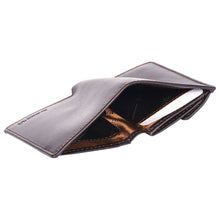 Load image into Gallery viewer, Sassora Premium Leather Men&#39;s Slim Small RFID Notesae (Dark Brown)
