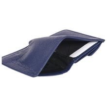 Load image into Gallery viewer, Sassora Premium Leather Men&#39;s Slim Small RFID Notesae (Blue)
