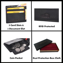 Load image into Gallery viewer, Sassora 100% Pure Leather Unisex RFID Wallet