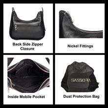 Load image into Gallery viewer, Sassora 100% Genuine Leather Ladies Hobo Bag