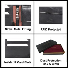 Load image into Gallery viewer, Sassora Pure Genuine Leather Large RFID Wallet For Men