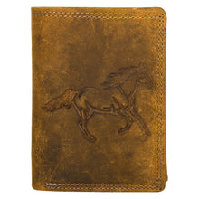 Load image into Gallery viewer, Sassora Genuine Leather RFID Animal Embossed Pattern Large Notecase