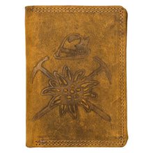 Load image into Gallery viewer, Sassora Premium Leather RFID Sord Embossed Pattern Large Notecase