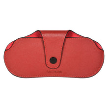 Load image into Gallery viewer, Sassora Premium Genuine Leather Sleek Spectacle Case with Snap Button Closure