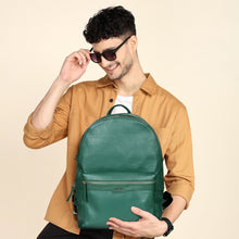 Load image into Gallery viewer, Sassora Premium Leather Men's 16" Laptop Backpack