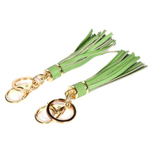 Load image into Gallery viewer, Sassora Premium Genuine Leather Tassel Fringe Keychain Gift Set - Pack Of 2