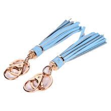 Load image into Gallery viewer, Sassora Premium Genuine Leather Tassel Fringe Keychain Gift Set - Pack Of 2