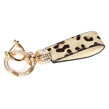 Load image into Gallery viewer, Sassora Genuine Leather Hair-On Printed Design Key Ring - Pack Of 1