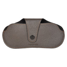 Load image into Gallery viewer, Sassora Premium Genuine Leather Sleek Spectacle Case with Snap Button Closure