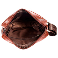 Load image into Gallery viewer, Sassora Genuine Leather Animal Print Unisex Sling Bag Crossbody Bag
