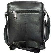 Load image into Gallery viewer, Sassora Premium Leather Small Black Unisex Sling Bag