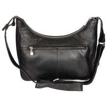 Load image into Gallery viewer, Sassora Genuine Premium Leather Black Medium Women Hobo Bag