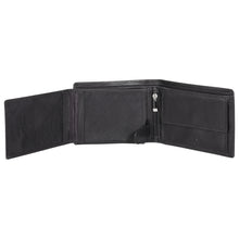 Load image into Gallery viewer, Sassora Genuine Leather Medium Size Black RFID Men&#39;s Wallet