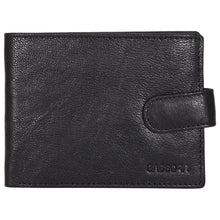 Load image into Gallery viewer, Sassora Genuine Leather Medium Black RFID Wallet For Boys
