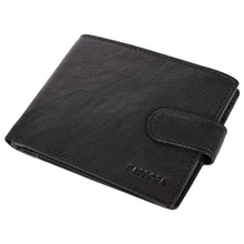 Load image into Gallery viewer, Sassora Genuine Leather Medium Black RFID Wallet For Boys