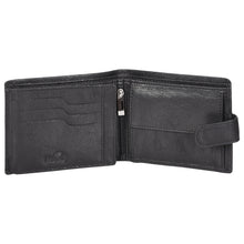 Load image into Gallery viewer, Sassora Genuine Leather Medium Black RFID Wallet For Boys
