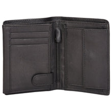 Load image into Gallery viewer, Sassora Genuine Leather Black RFID Protected Large Notecase

