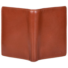 Load image into Gallery viewer, Sassora Genuine Leather Brown RFID Protected Large Notecase