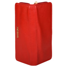 Load image into Gallery viewer, Sassora Genuine Leather Red Unisex Pen &amp; Pencil Case