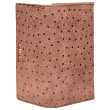 Load image into Gallery viewer, Sassora Genuine Premium Leather Brown Polka Dot RFID Women Purse