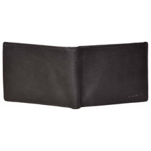 Load image into Gallery viewer, Sassora Genuine Leather Large Black RFID Men&#39;s Bi-fold Wallet