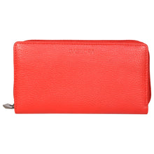 Load image into Gallery viewer, Sassora Genuine Premium Leather Women Red RFID Protected Purse
