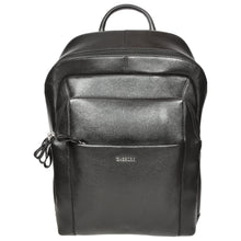 Load image into Gallery viewer, Sassora Genuine Leather Black Medium Laptop Backpack