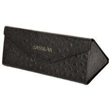 Load image into Gallery viewer, Sassora Premium Leather Stylish Foldable Medium Unisex Spectacle Case
