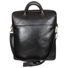 Load image into Gallery viewer, Sassora Genuine Leather Black Men Large Messenger Bag