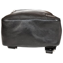 Load image into Gallery viewer, Sassora Genuine Leather Black Unisex Medium Backpack