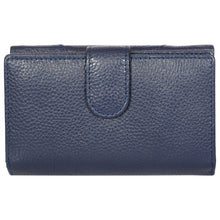 Load image into Gallery viewer, Sassora Premium Leather Navy Blue RFID Classy Ladies Wallet
