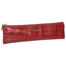 Load image into Gallery viewer, Sassora Genuine Leather Red Pencase Pouch For Boys and Girls