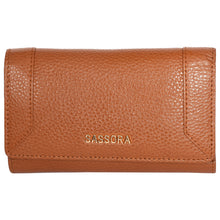Load image into Gallery viewer, Sassora Premium Leather Tan RFID Women&#39;s Wallet